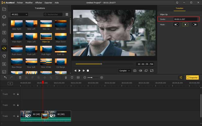 changer la durée de la transition