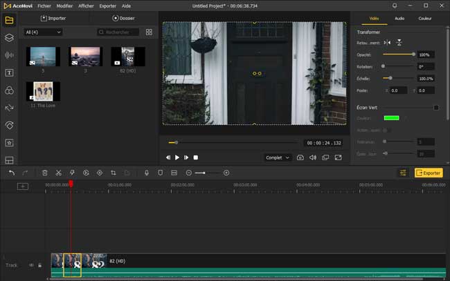 changer la vitesse de la vidéo