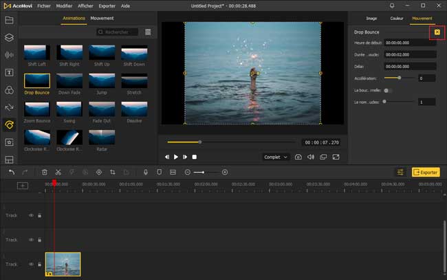 supprimer une animation