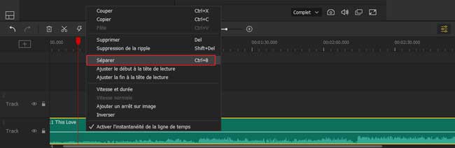 diviser l'audio