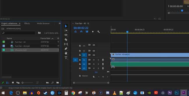 mettre de la musique sur une vidéo premiere pro