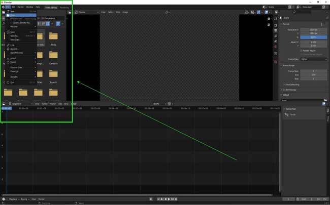 importer les fichiers sur blender