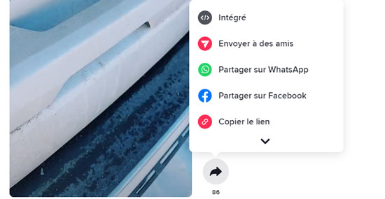 copier le lien tiktok