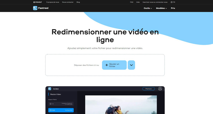 redimensionner la vidéo sur fastreel