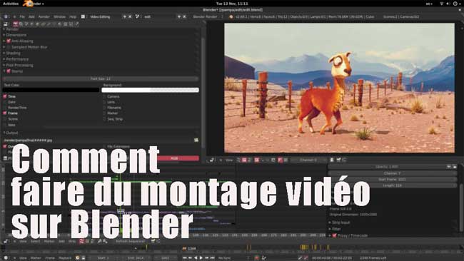 comment éditer la vidéo avec blender