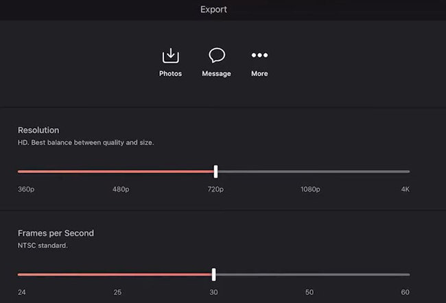 exporter la vidéo