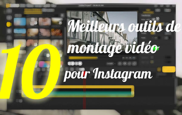 meilleurs outils de montage vidéo