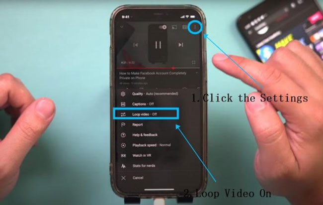 comment faire une vidéo en boucle sur iphone et android
