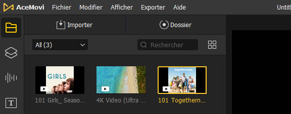 importer des vidéos